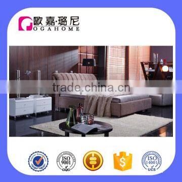 B1007 upholstered fabric king size gas lift bed box double bed