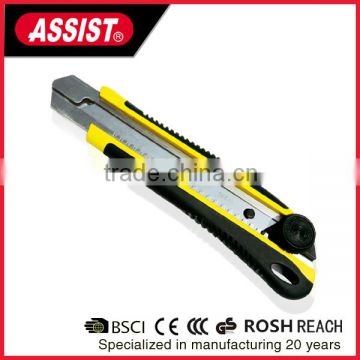 Snap-Off Blade Aluminium Alloy Utility Knife,Auto Re-loading Cutter Knife with Spare Blades