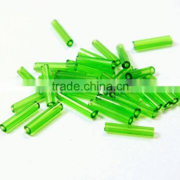 China hot sell blue bugles glass beads glass bugles bead