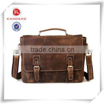 2015 Stylish Trend Waterproof Vintage Leather Briefcase Tote Bag