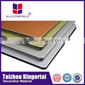 Alucoworld high quality acm sandwich panel price list for aluminum composite panel(acp)