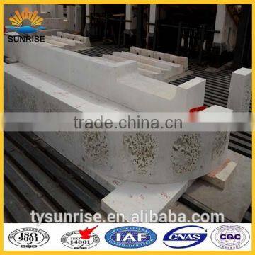 Electro fusion cast alumina corundum refractory bricks for glass kiln