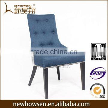 Best price wood imiated upholstery fabric dining room chair