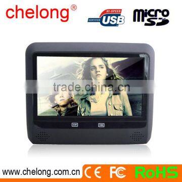 AC New arrived headrest Monitor 9 inch motorized slide shield touch screen dvd headrest monitor