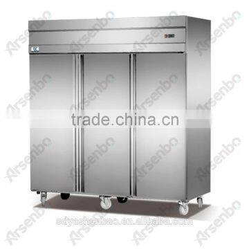 6 doors freezer/stainless steel commercial refrigerator/hotel kitchen refrigeration equipment