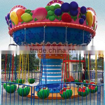 amsuement park flying chairs,rotating fruit flying chairs,watermelon flying chairs for sale