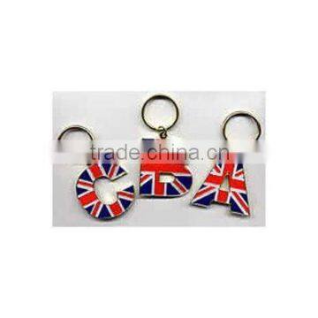 Metal Alphabet Keyring,Alphabet keychain