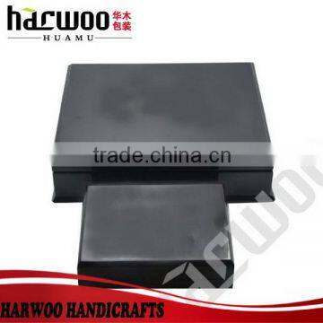 Cheap black wooden case for poker packing