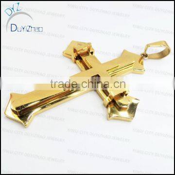 fashion stainless steel big cross pendant jewelry