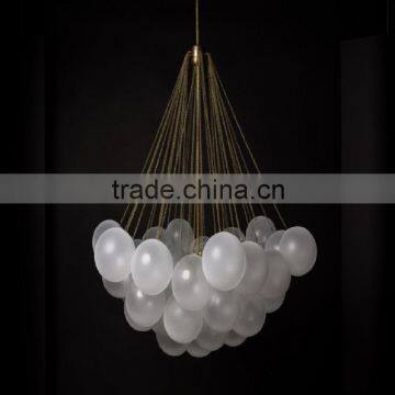 G9 Contemporary Frosted Glass Ball Chandelier Lamp