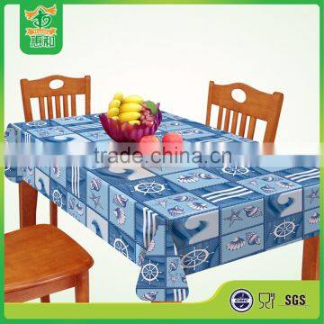Elegant PVC tablecloth with Printed Shells