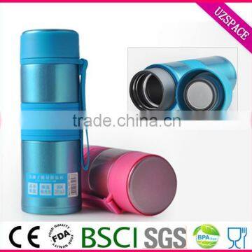 12oz screw cap fruit infuser insulated stainless steel water bottle