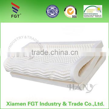 100% natural high quality single side massage bed latex mattress