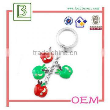 Metal Enamel Apple Keychain for Promotional photo-6
