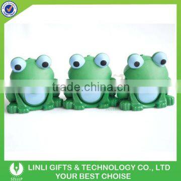 Mini Plastic Led Frog Key chain Torch With Sound