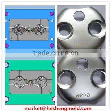 Aluminum toothed gear part and die casting mould for aluminum part