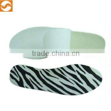 Zebra-stripe insole for shoes Double side tape insole