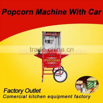 Industrial Large Capacity Commercial Popcorn Making Machine With Car