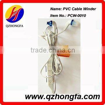 cute cat pvc earphone cable clip