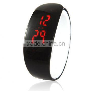 Wholesale plastic material watch led bracelet touch screen led watches