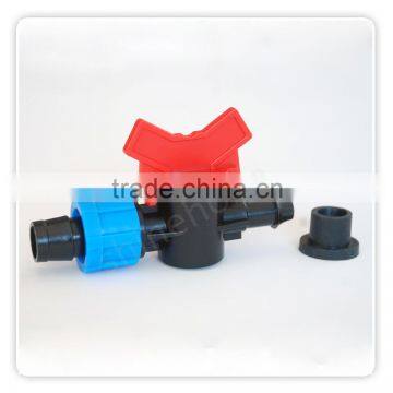 Drip Tape Connector 5/8" Loc x1/2" Male Pipe Thread with Valve