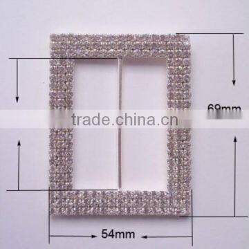 (M0202) 50mm inner bar rectangular rhinestone buckle,Chair Sash Buckle