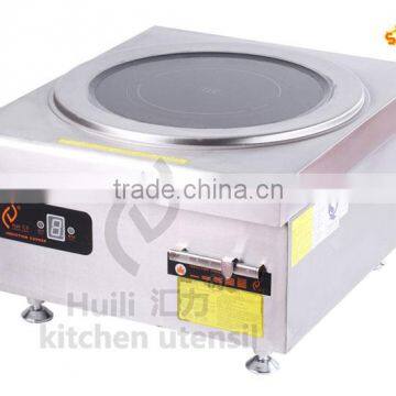 Commercial hotel restaurent Stainless steel big size electric Induction soup pot cooker with double headds H80PM