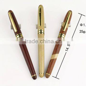 natural wooden fountain pen engraved with your company logo