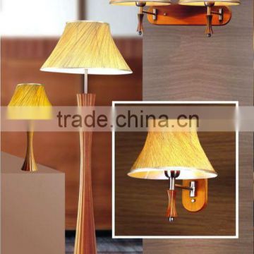 Wholesale wood modern wall lamp with E14 LED bulb wall lamp hotel headboard