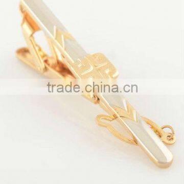 Best seller gold metal tie clip custom tie pin nice tie bar