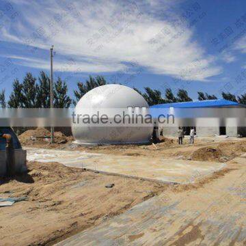 membrane storage tank for biogas plant