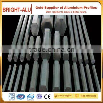 China factory customized anodized 6061 extruded aluminum hexagon tube profile