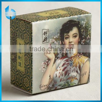 Old Shanghai solid perfume brand and reverting to old ways printing paper case for Intellectual woman