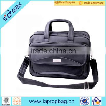 Black durable briefcase laptop bag for 15.5 inches laptop