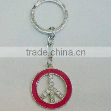 wholesale custom metal keychain/round metal keychain for promotion