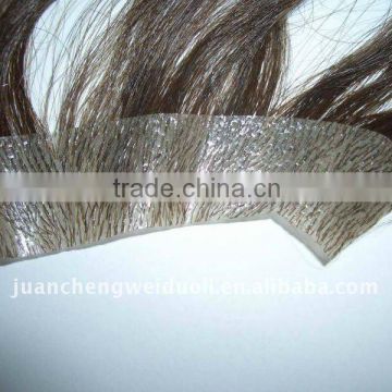 popular fashion remy silky straight skin hair/high quality skin weft hair extension