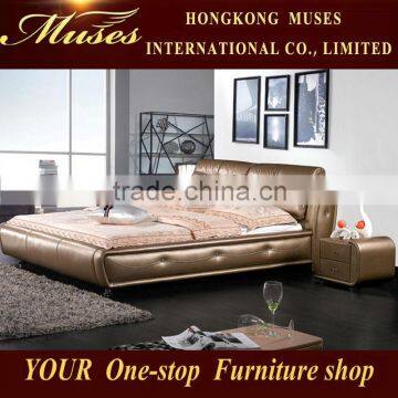 Muses 2014 bed leather bed modern bed bedroom furniture in China / 7005#