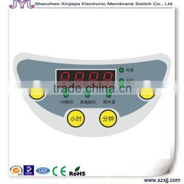 home auto machine membrane control panel with led 7 segment light