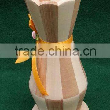 new designed unfinished fashional gorgeous wooden vase wholesale