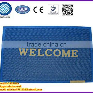 PVC mat roll with logo welcome/customize logo plastic mats