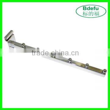 Clothes Store Fixture Chrome Finish Garment Hook for Grid Wall