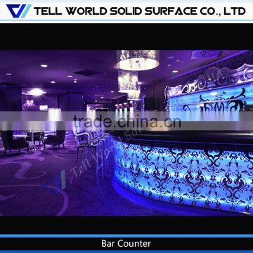 Good sale led marble bar counter for cafe room