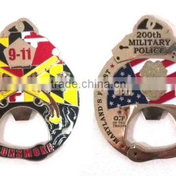 2 sides soft enamel bottle opener