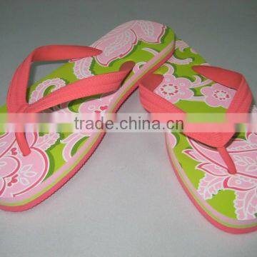 Custom fashion printed EVA slippers for women