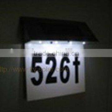 reflective solar door number light with ROHS certificate