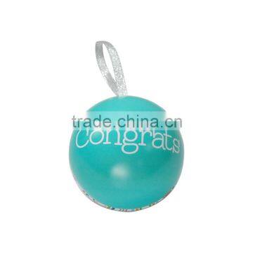 Christmas Decorations Ball Shape Tin Cans Small Christmas Tin Can photo-2