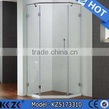 toughened sliding glass shower room