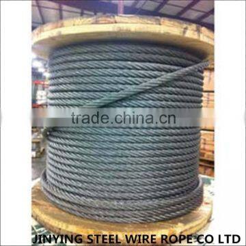 6x37 IWRC flexible steel wire rope