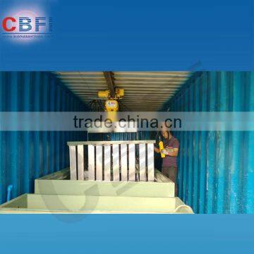 Newest design 30 tons per day containerized mobile ice plant for block ice