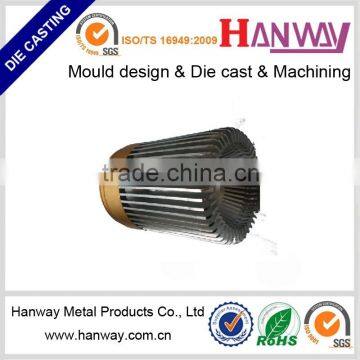 Guangdong oem manufcture aluminum die casting heat sink, LED lighting accessories, die casting led enclosure heat sink